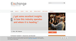 Desktop Screenshot of exchange-summit.com