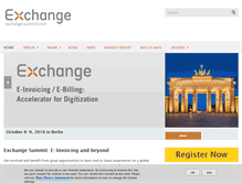 Tablet Screenshot of exchange-summit.com